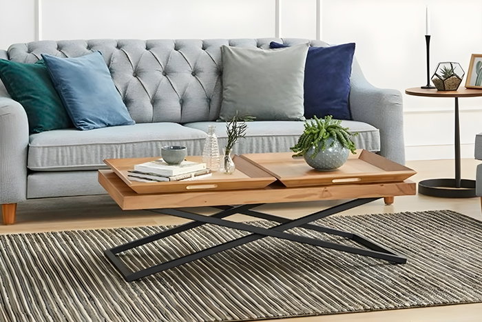 Hanah Home Towly - Mesa de centro Nogal